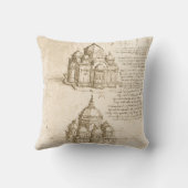 レオナルド・ダ・ヴィンチの建築カテドラル勉強 クッション (裏面)