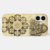 レオナルド・ダ・ヴィンチの建築カテドラル勉強 Case-Mate iPhoneケース (裏面 (横))