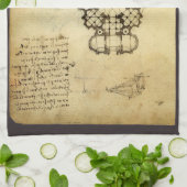 レオナルド・ダ・ヴィンチの建築大聖堂の研究 キッチンタオル (折り畳み)