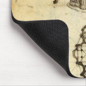 レオナルド・ダ・ヴィンチの建築大聖堂の研究 マウスパッド (コーナー)