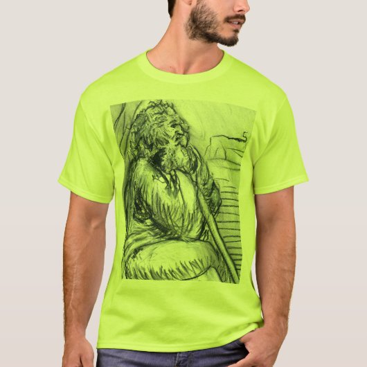レオナルド・ダ・ヴィンチの後のスケッチ Tシャツ (正面)