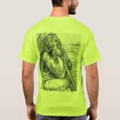 レオナルド・ダ・ヴィンチの後のスケッチ Tシャツ (裏面)
