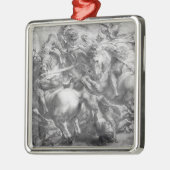 レオナルド・ダ・ヴィンチの後のAnghiariの戦い メタルオーナメント (左)