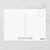 レオナルド・ダ・ヴィンチの後「行け!」 ポストカード (裏面)