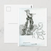 レオナルド・ダ・ヴィンチの後「行け！」 ポストカード (正面/裏面)