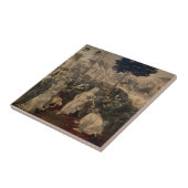 レオナルド・ダ・ヴィンチの時代のマギ崇拝 タイル (側面)