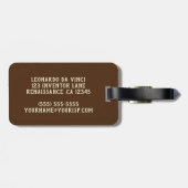 レオナルド・ダ・ヴィンチの最後の晩餐 ラゲッジタグ (裏面横)