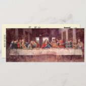 レオナルド・ダ・ヴィンチの最後の晩餐 招待状 (正面/裏面)