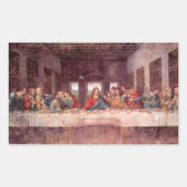 レオナルド・ダ・ヴィンチの最後の晩餐 長方形シール (正面)