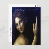 レオナルド・ダ・ヴィンチの洗礼者セント・ジョン ポストカード (正面/裏面)