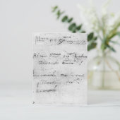 レオナルド・ダ・ヴィンチの筆跡 ポストカード (スタンド正面)