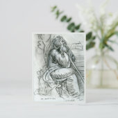 レオナルド・ダ・ヴィンチの肖像画の後 ポストカード (スタンド正面)