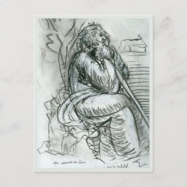 レオナルド・ダ・ヴィンチの肖像画の後 ポストカード