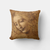 レオナルド・ダ・ヴィンチの肩甲関節の女性首 クッション (正面)