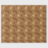 レオナルド・ダ・ヴィンチの肩甲関節の女性首 ラッピングペーパー (フラット)