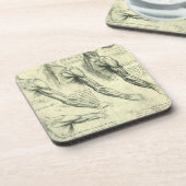 レオナルド・ダ・ヴィンチの腕と肩の構造 コースター (左側)