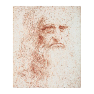 レオナルド・ダ・ヴィンチの自画像 メタルプリント