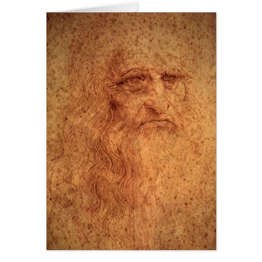 レオナルド・ダ・ヴィンチの自画像、ルネサンスアート (正面)