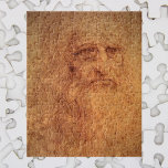 レオナルド・ダ・ヴィンチの自画像、ルネッサンス・アート ジグソーパズル<br><div class="desc">Self Portrait (c. 1512-1515) by artistレオナルド・ダ・ヴィンチ(1452-1519)は、長い髭とシワを持つ老人として絵画、レオナルド・ダ・ヴィンチのヴィンテージ・ルネサンス時代の美術ポートレートの作品である。このスケッチスケッチには赤チョークを使った。</div>