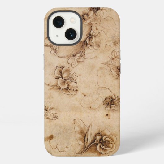 レオナルド・ダ・ヴィンチの花 iPhoneケース iPhone 13ケース (裏面)