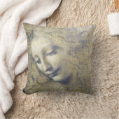 レオナルド・ダ・ヴィンチの若い女性の枕 クッション (ブランケット)