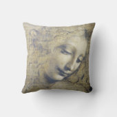レオナルド・ダ・ヴィンチの若い女性の枕 クッション (裏面)