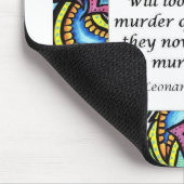 レオナルド・ダ・ヴィンチの菜食主義の引用文 マウスパッド (コーナー)