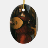 レオナルド・ダ・ヴィンチの赤の天使とルテ セラミックオーナメント (正面)