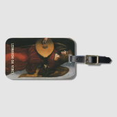 レオナルド・ダ・ヴィンチの赤の天使とルテ ラゲッジタグ (正面横)