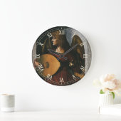 レオナルド・ダ・ヴィンチの赤の天使とルテ ラージ壁時計 (ホーム)