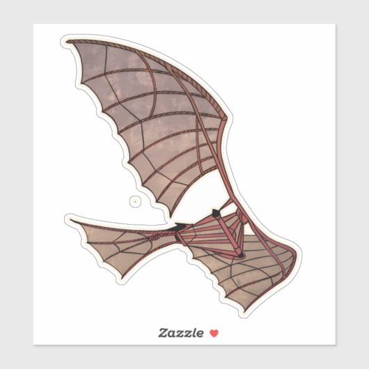 レオナルド・ダ・ヴィンチの飛んでいる機体航空機 シール (シート)