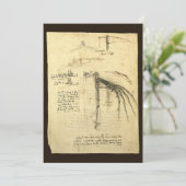 レオナルド・ダ・ヴィンチの飛行機械の翼のスケッチ (スタンド正面)