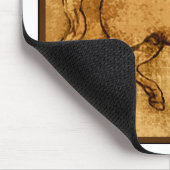 レオナルド・ダ・ヴィンチの馬の芸術 マウスパッド (コーナー)