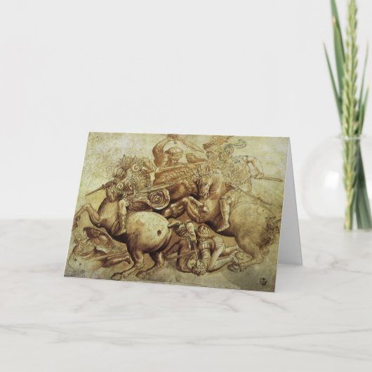レオナルド・ダ・ヴィンチの『アングィアーリの戦い』 カード (正面)