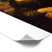 レオナルド・ダ・ヴィンチの『モナリザ』。1503-1505 ポスター (角)