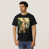レオナルド・ダ・ヴィンチの『レダと白鳥』 Tシャツ (正面フル)