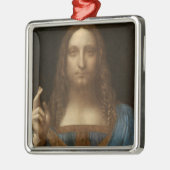 レオナルド・ダ・ヴィンチの『救世主』（キリスト像） メタルオーナメント (左)