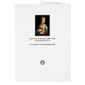 レオナルド・ダ・ヴィンチの『ermineを持つ貴婦人』 (裏面)