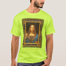 レオナルド・ダ・ヴィンチサルバーター・ムンディ安全Tシャツ