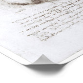 レオナルド・ダ・ヴィンチスカルの側面図 ポスター (角)