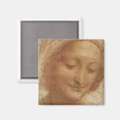 レオナルド・ダ・ヴィンチポートレート・オブ・サンアン勉強 マグネット (正面/裏面)