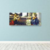 レオナルド・ダ・ヴィンチ受胎告知 キャンバスプリント (インサイチュ (ウッドフロア))