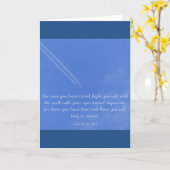 レオナルド・ダ・ヴィンチ感動的な飛行引用文 カード (黄色い花)