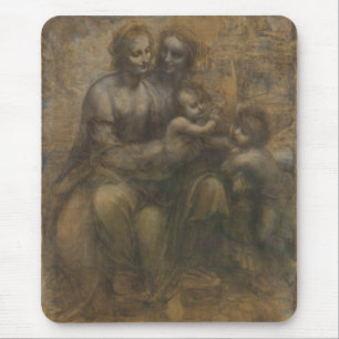 レオナルド・ダ・ヴィンチ著セントアンナを持つヴァージンそして子供 マウスパッド