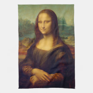 レオナルド・ダ・ヴィンチ著モナ・リザ キッチンタオル