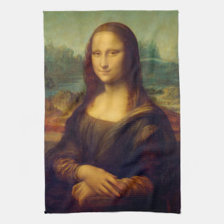 レオナルド・ダ・ヴィンチ著モナ・リザ キッチンタオル
