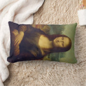 レオナルド・ダ・ヴィンチ著モナ・リザ ランバークッション (ブランケット)