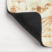 レオナルド・ダ・ヴィンチ著技術的なスケッチ及びスケッチ マウスパッド (コーナー)