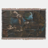 レオナルド・ダ・ヴィンチ著石のヴァージン スローブランケット (正面)