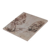 レオナルド・ダ・ヴィンチ著風刺漫画 タイル (側面)